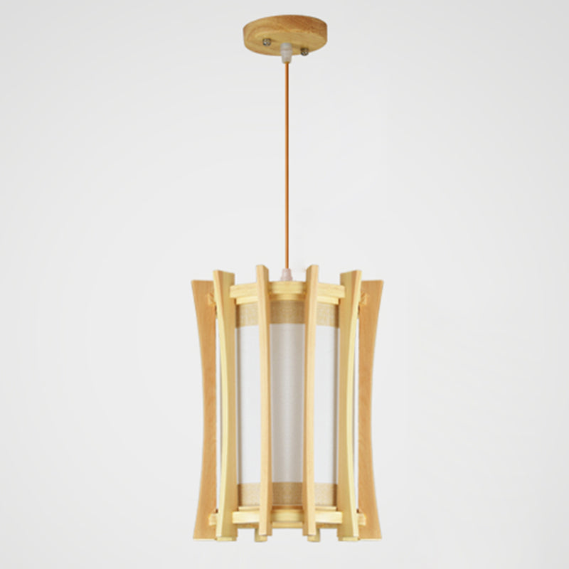 Rechteckige Handelsheime beleuchten japanisches Holz 1-Licht-Restaurant Droplampe