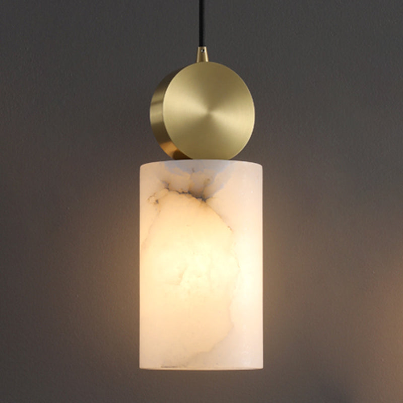 Stein schattierte hängende Leuchte zeitgenössischer Stil weißer Anhänger Beleuchtung