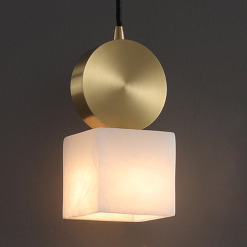 Stein schattierte hängende Leuchte zeitgenössischer Stil weißer Anhänger Beleuchtung