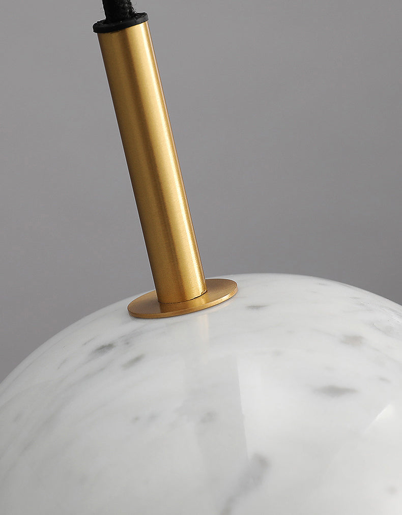 Modern Style Hanging Ceiling Light Global Suspension Pendant Light with Stone Shade