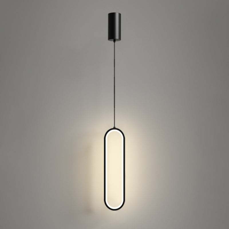 LED créatif moderne LED suspendu lampe en aluminium linéaire Lumière avec une teinte acrylique