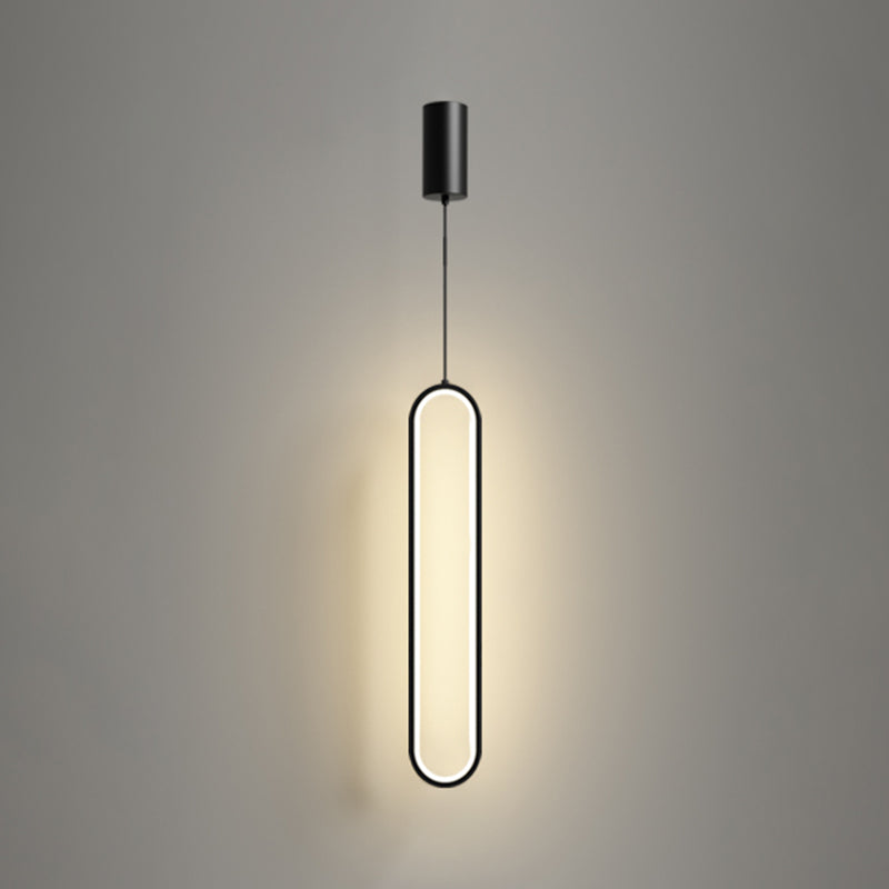LED créatif moderne LED suspendu lampe en aluminium linéaire Lumière avec une teinte acrylique