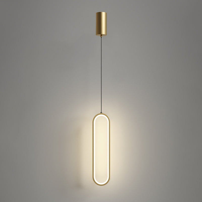 LED créatif moderne LED suspendu lampe en aluminium linéaire Lumière avec une teinte acrylique