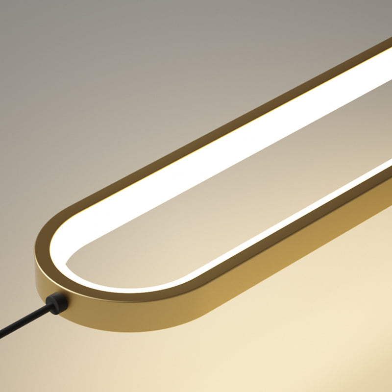 LED créatif moderne LED suspendu lampe en aluminium linéaire Lumière avec une teinte acrylique