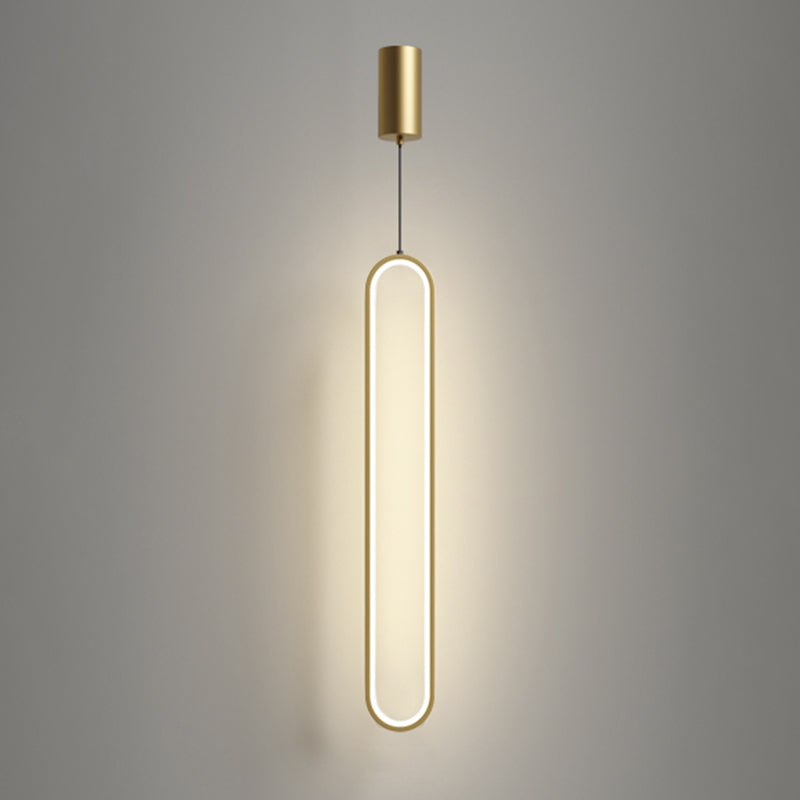 LED créatif moderne LED suspendu lampe en aluminium linéaire Lumière avec une teinte acrylique