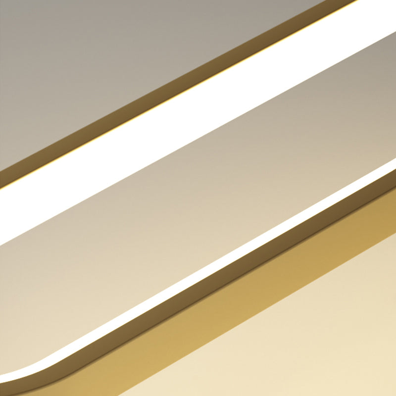 LED créatif moderne LED suspendu lampe en aluminium linéaire Lumière avec une teinte acrylique