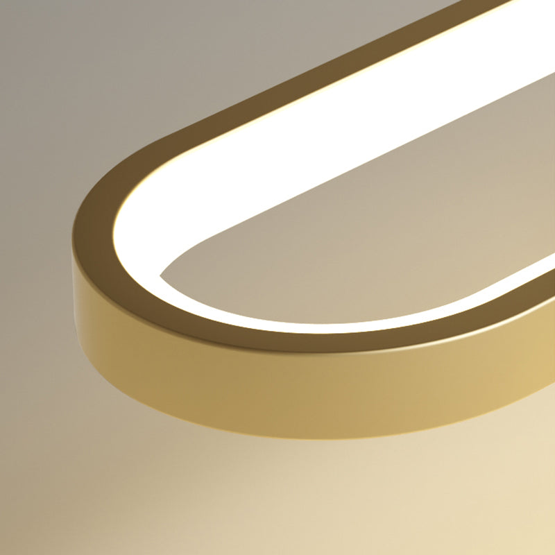 LED créatif moderne LED suspendu lampe en aluminium linéaire Lumière avec une teinte acrylique