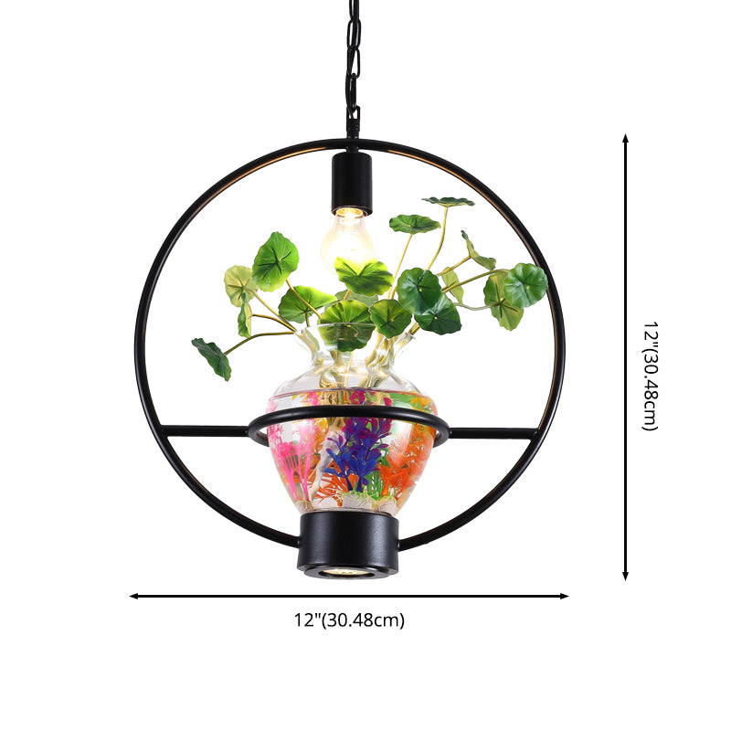 Industriële hanglamp licht plant licht ijzer frame lichtkamer binnenlicht