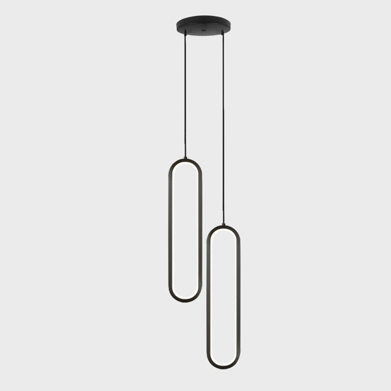 Koper LED lineair hanglampje in moderne luxe stijl acrylhangende lamp voor binnenruimtes