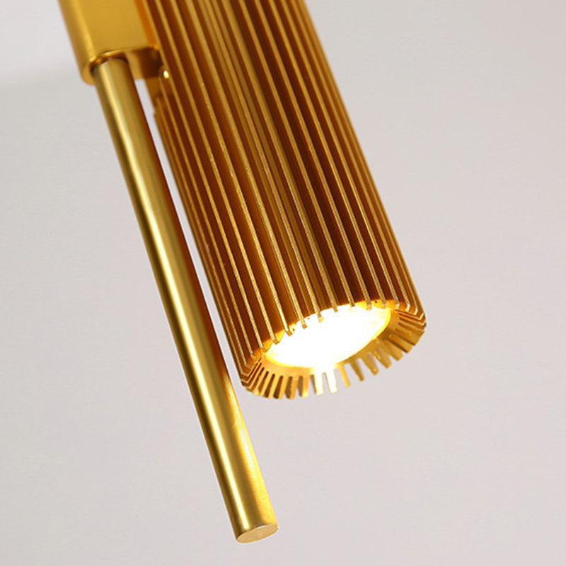 Postmodern Layered Hanging Lamp Fixture Metallic Dining Room Suspension Pendant Light