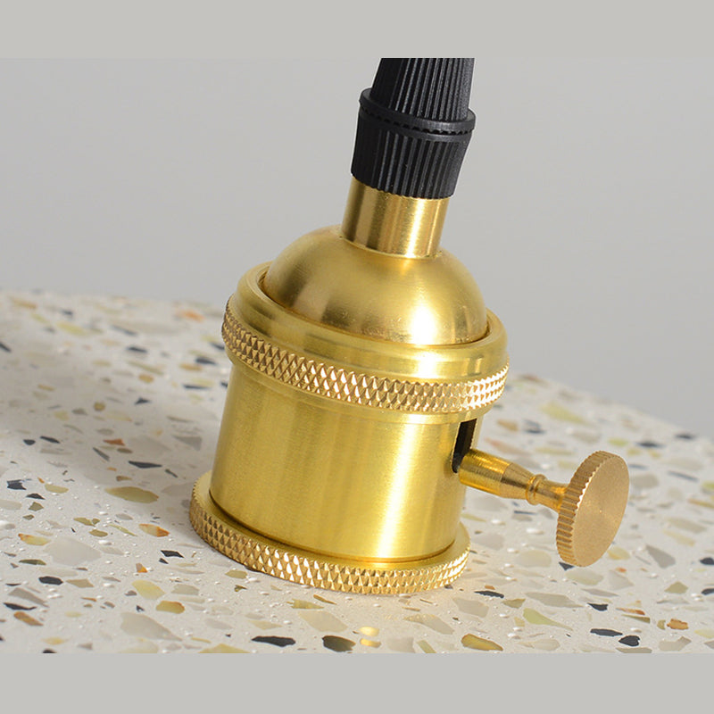 Terrazzo Small Pendant Light Fixture Nordic 1 Head White Suspension Lamp for Living Room