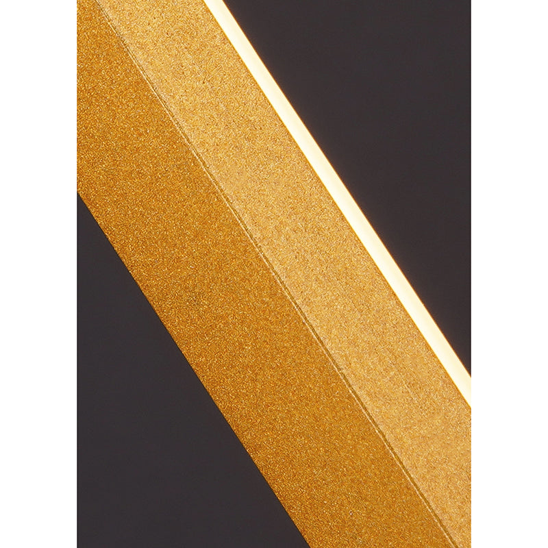 Aluminium LED Chandelier in Modern Luxury Style Wrought Iron Linear Pendant Light with Silicone Shade