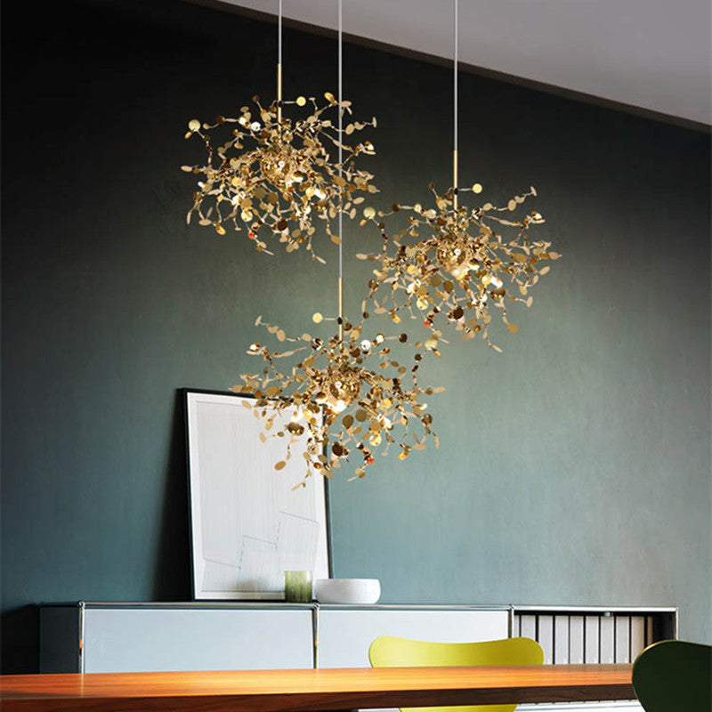 Metal Shaded Suspension Pendant Modern Style Pendant Lighting Fixture for Dinning Room