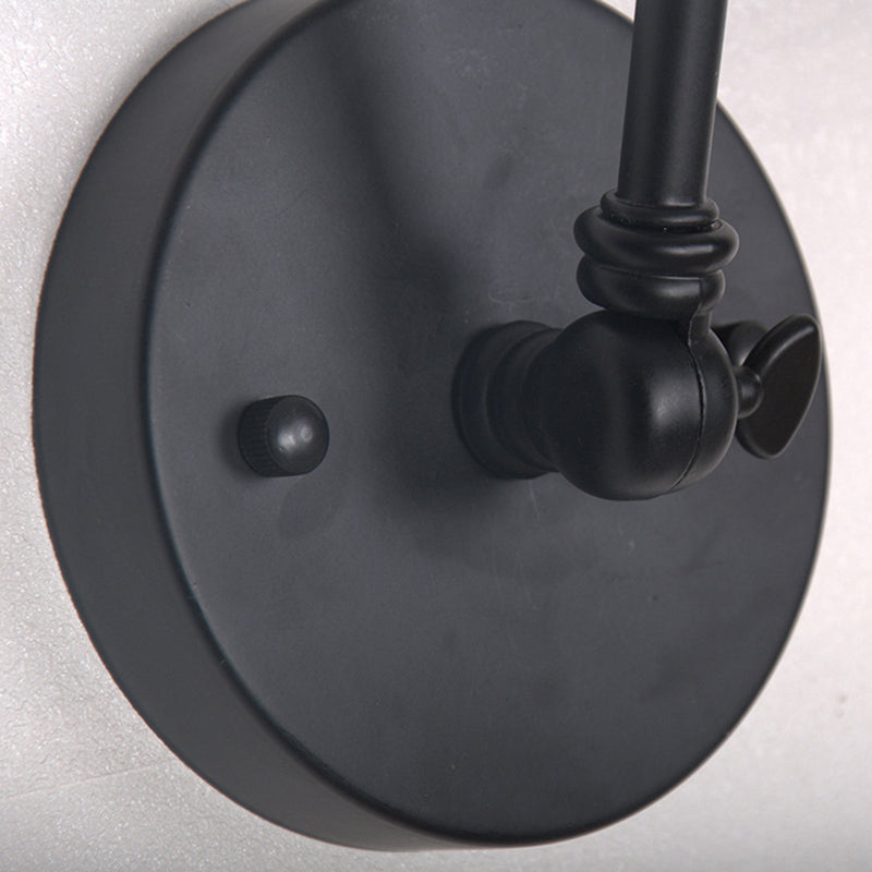 White Metal Cone Shade Industry Style Wandlampe 2 Abschnitte Schwung Retro-Wandleuchten für das Restaurant