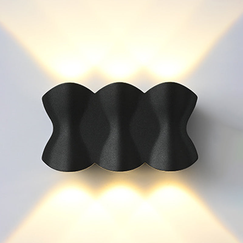 Matte Black Metal Simplicidad LED LECH LEAP LECHE MODERNA DEL ALTO MODERNO LUCHAS DE ACONCE