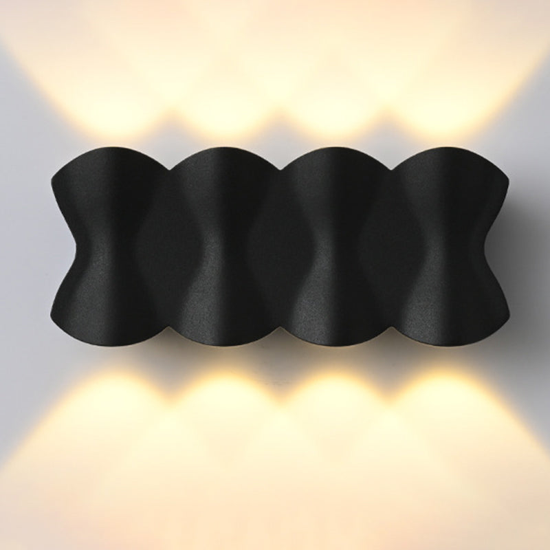 Matte Black Metal Simplicidad LED LECH LEAP LECHE MODERNA DEL ALTO MODERNO LUCHAS DE ACONCE