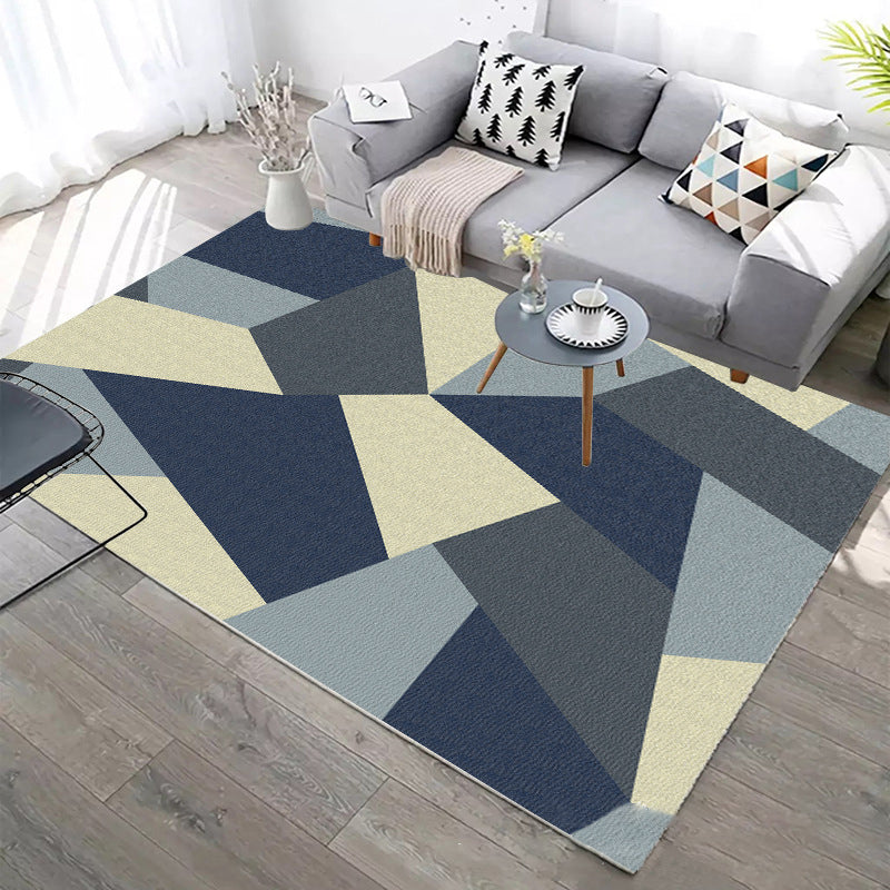 Modern Indoor Rug Graphic Carpet Anti-Slip Backing Rug for Living Room, Home Decoration