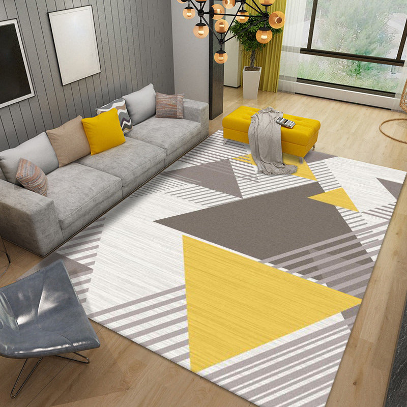 Nordic Rug Geometric Carpet Anti-Slip Backing Area Rug for Living Room