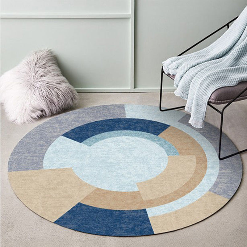 Nordic Geometric Indoor Rug Simple Polyester Carpet Washable Rug for Bedroom Decoration