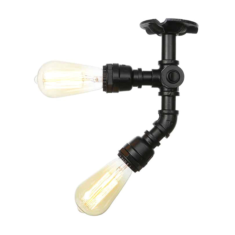 Luz de tubo retro colgante de techo industrial Luz de barra de vidrio Luz de hotel