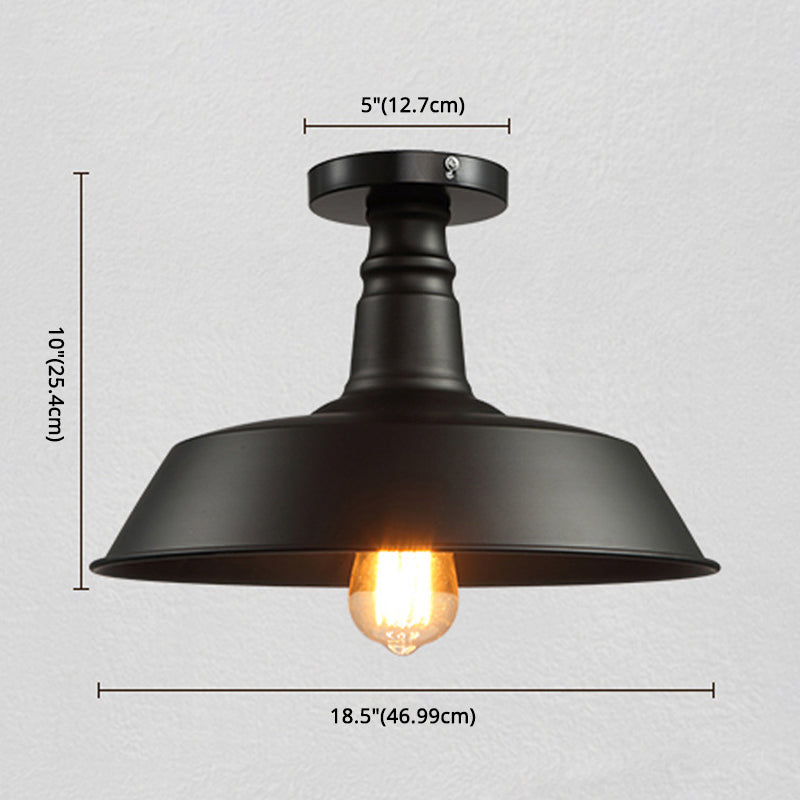 Industrial Ceiling Light Fixture Single Pendant Retro Bedroom Light Room Lighting
