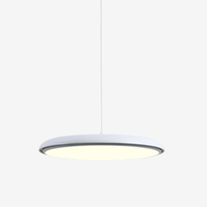 Comedor LED LED LIGHT LUCHE Simplicidad Lámpara colgante de techo con sombra de metal de disco