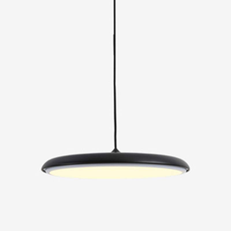 Comedor LED LED LIGHT LUCHE Simplicidad Lámpara colgante de techo con sombra de metal de disco