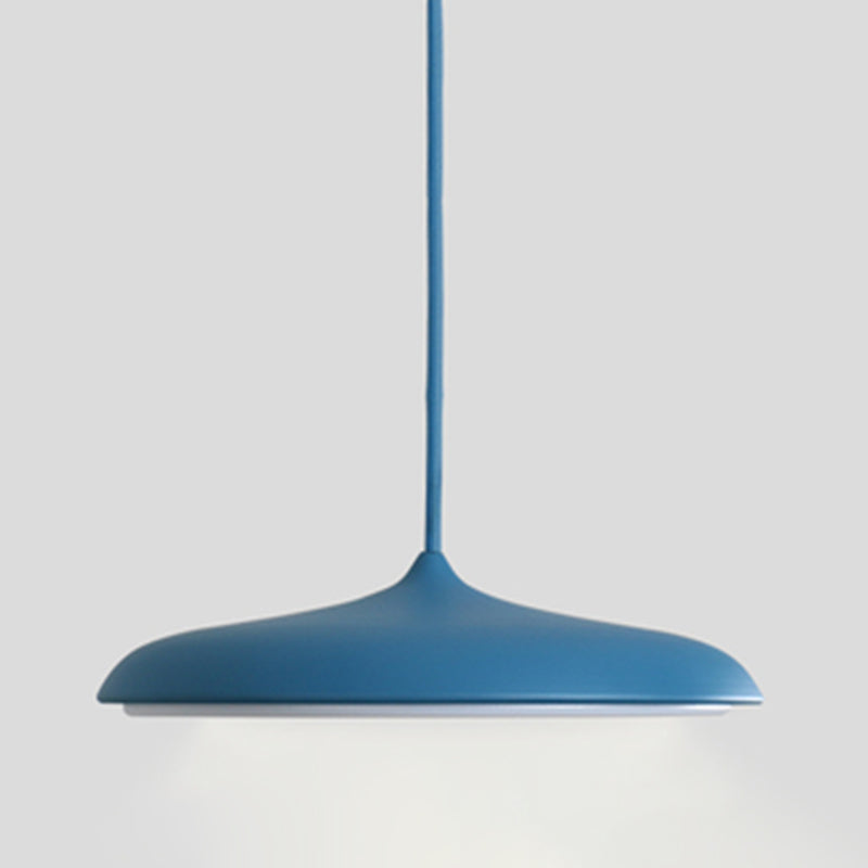 Comedor LED LED LIGHT LUCHE Simplicidad Lámpara colgante de techo con sombra de metal de disco