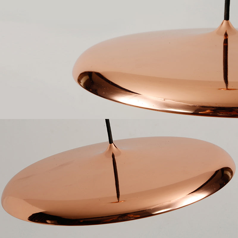 Comedor LED LED LIGHT LUCHE Simplicidad Lámpara colgante de techo con sombra de metal de disco