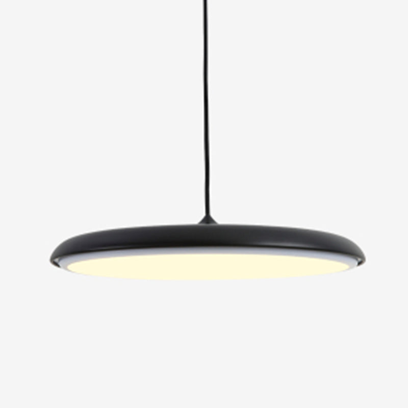 Comedor LED LED LIGHT LUCHE Simplicidad Lámpara colgante de techo con sombra de metal de disco