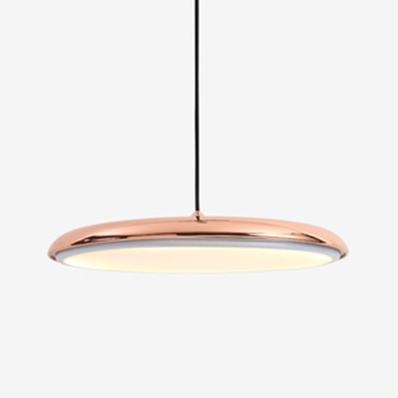 Comedor LED LED LIGHT LUCHE Simplicidad Lámpara colgante de techo con sombra de metal de disco