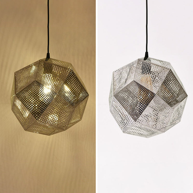 Modern Style Geometrical Hanging Light Kit Metal Restaurant Ceiling Pendant Light