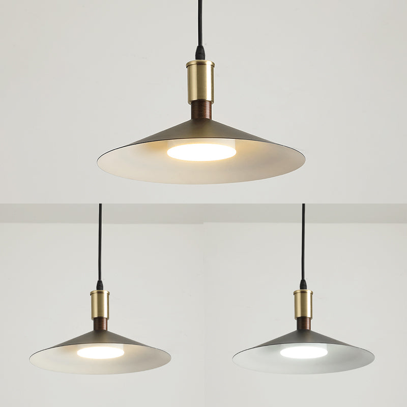 Slim Metal Modern Hanging Lamp Kit 1-Light LED Down Lighting Pendant for Dining Room