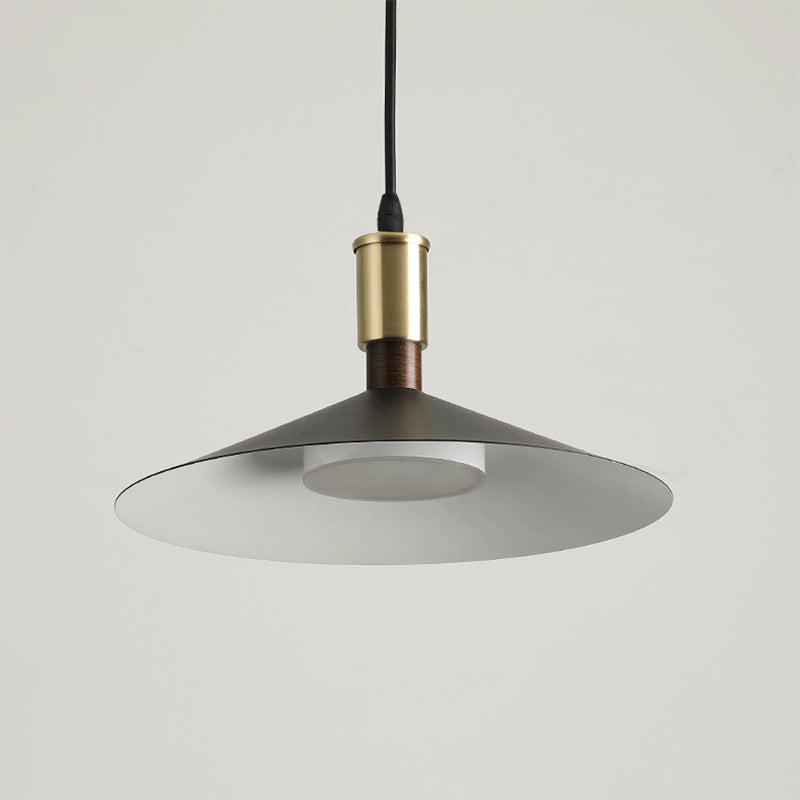 Slim Metal Modern Hanging Lamp Kit 1-Light LED Down Lighting Pendant for Dining Room