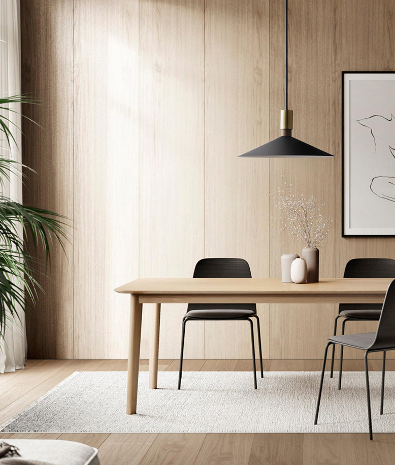 Slim Metal Modern Hanging Lamp Kit 1-Light LED Down Lighting Pendant for Dining Room