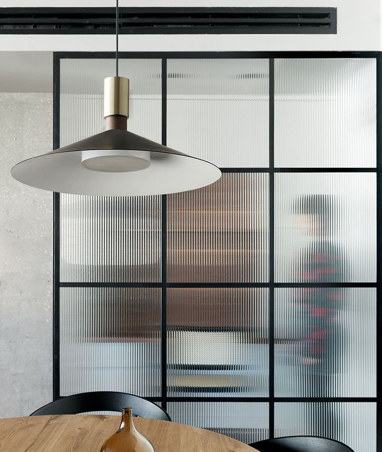 Slim Metal Modern Hanging Lamp Kit 1-Light LED Down Lighting Pendant for Dining Room