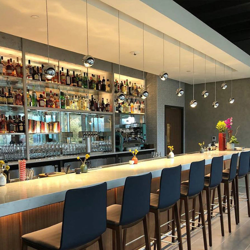 1-Licht-LED zeitgenössische Hanglampe Kit sphärischen Metallanhänger für Schlafzimmer