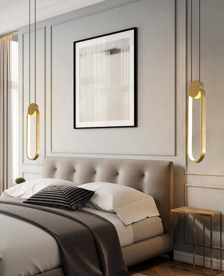 Simplicity Linear Hanging Light Kit Aluminum 1-Light Ceiling Light for Dining Room