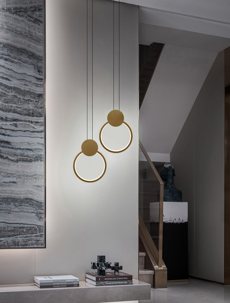 Simplicity Linear Hanging Light Kit Aluminum 1-Light Ceiling Light for Dining Room