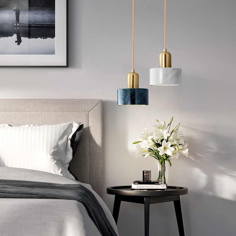 Shaded Dinning Room Pendant Lighting Fixture Stone Modern Suspension Pendant Light