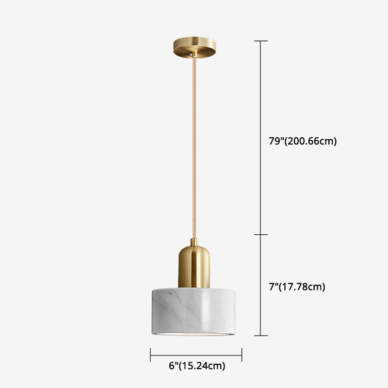 Shaded Dinning Room Pendant Lighting Fixture Stone Modern Suspension Pendant Light