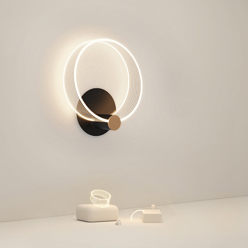 Zeitgenössische Metall-LED-Wand montierte Beleuchtung 1 Lichtwandleuchten für Wohnzimmer