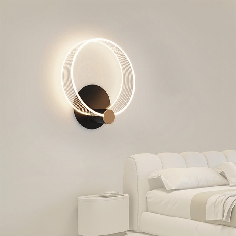 Zeitgenössische Metall-LED-Wand montierte Beleuchtung 1 Lichtwandleuchten für Wohnzimmer