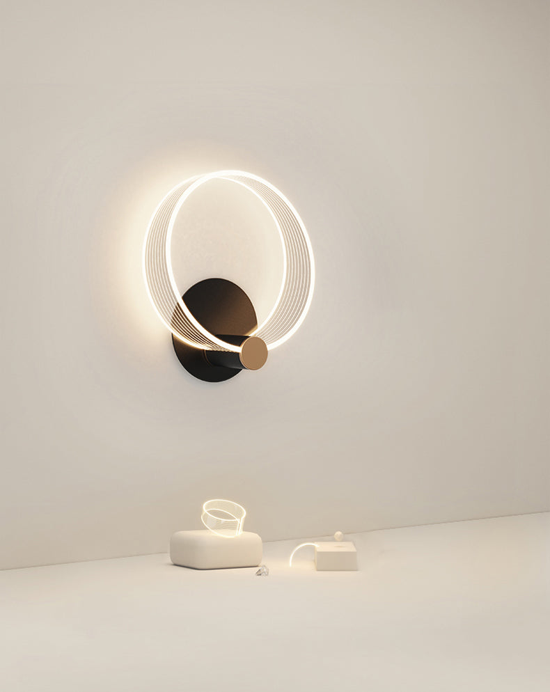 Zeitgenössische Metall-LED-Wand montierte Beleuchtung 1 Lichtwandleuchten für Wohnzimmer