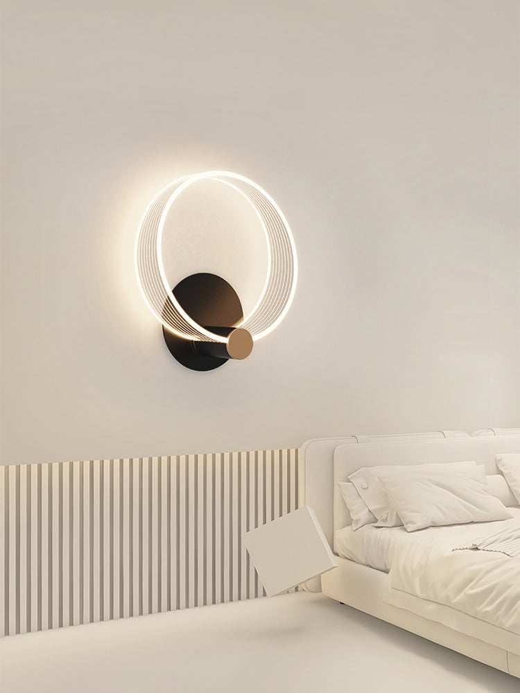 Zeitgenössische Metall-LED-Wand montierte Beleuchtung 1 Lichtwandleuchten für Wohnzimmer