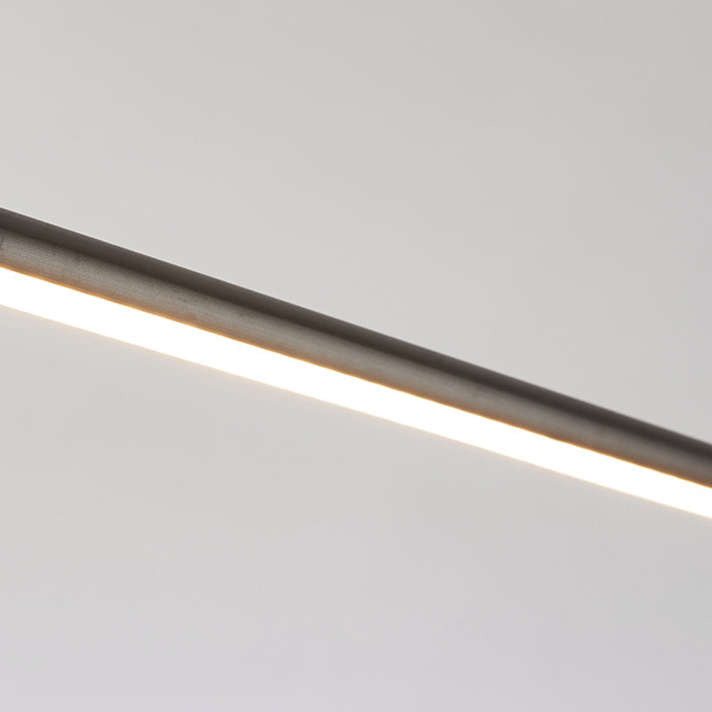 Aluminium LED Linear Wall Sconce in Modern Concise Style Wrought Iron Indoor Wall Light with Silicone Shade