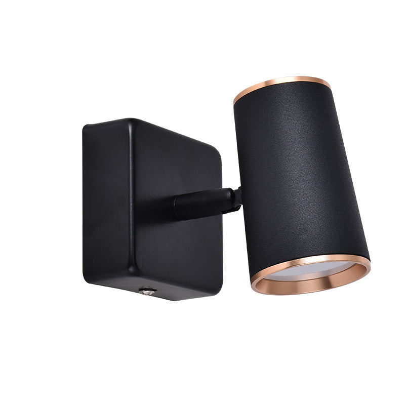 Rotatable Cylindrical Bedside Reading Lamp Modernism Simplicity Aluminum Wall Sconce for Bedroom