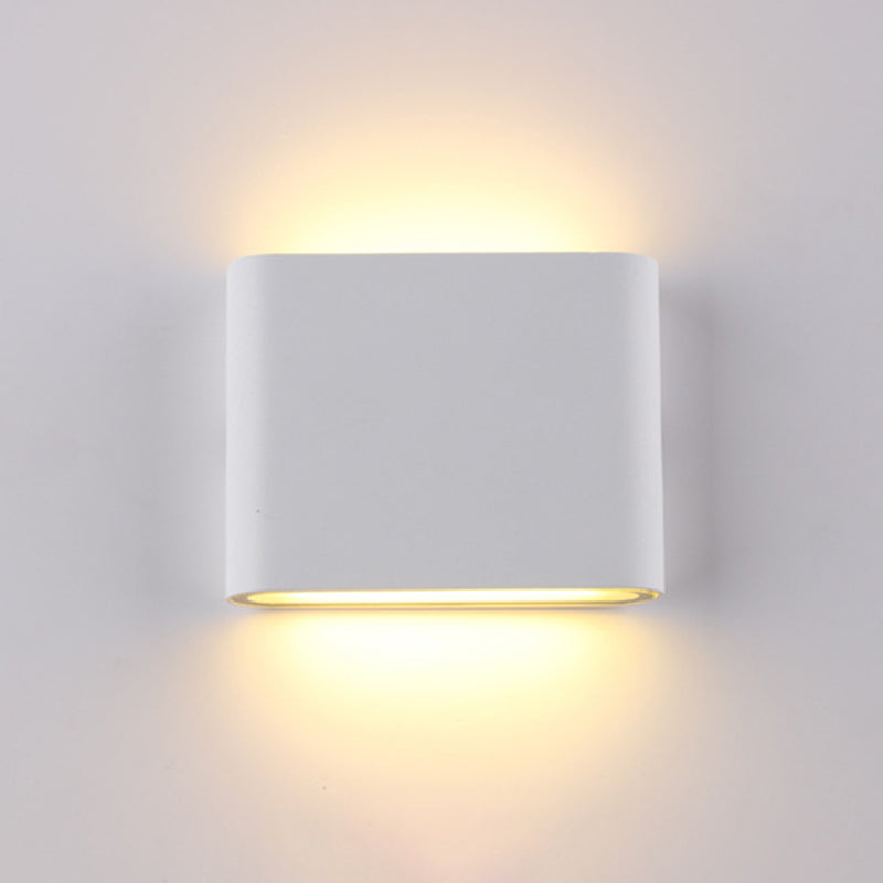 Minimalismus Aluminium LED Wandlampe zeitgemäße Stil wasserdichte Rechtecke Wandleuchte für den Innenhof Balkon