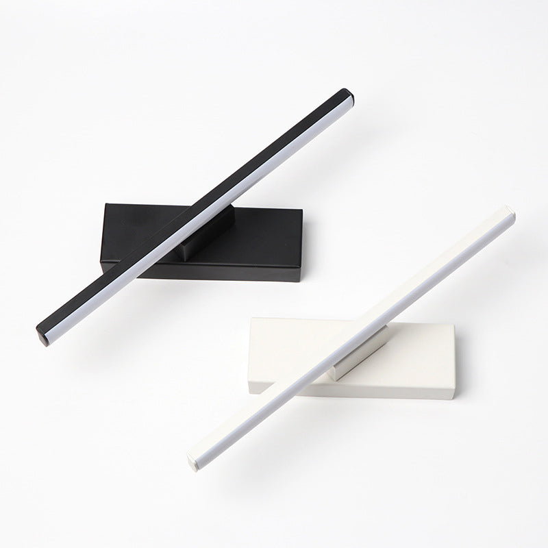 Minimalismo Lámpara de pared LED de cabecera rotativa Luces geométricas de estilo moderno de aluminio