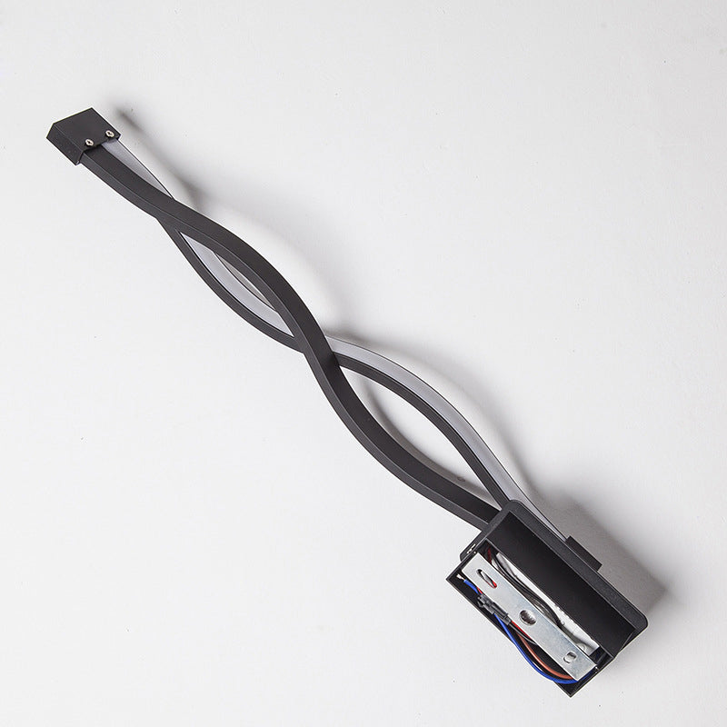 Linee a doppia ondata Lampada a parete a LED da 16,5 "H Luci di applique a coperto acrilico per camera da letto